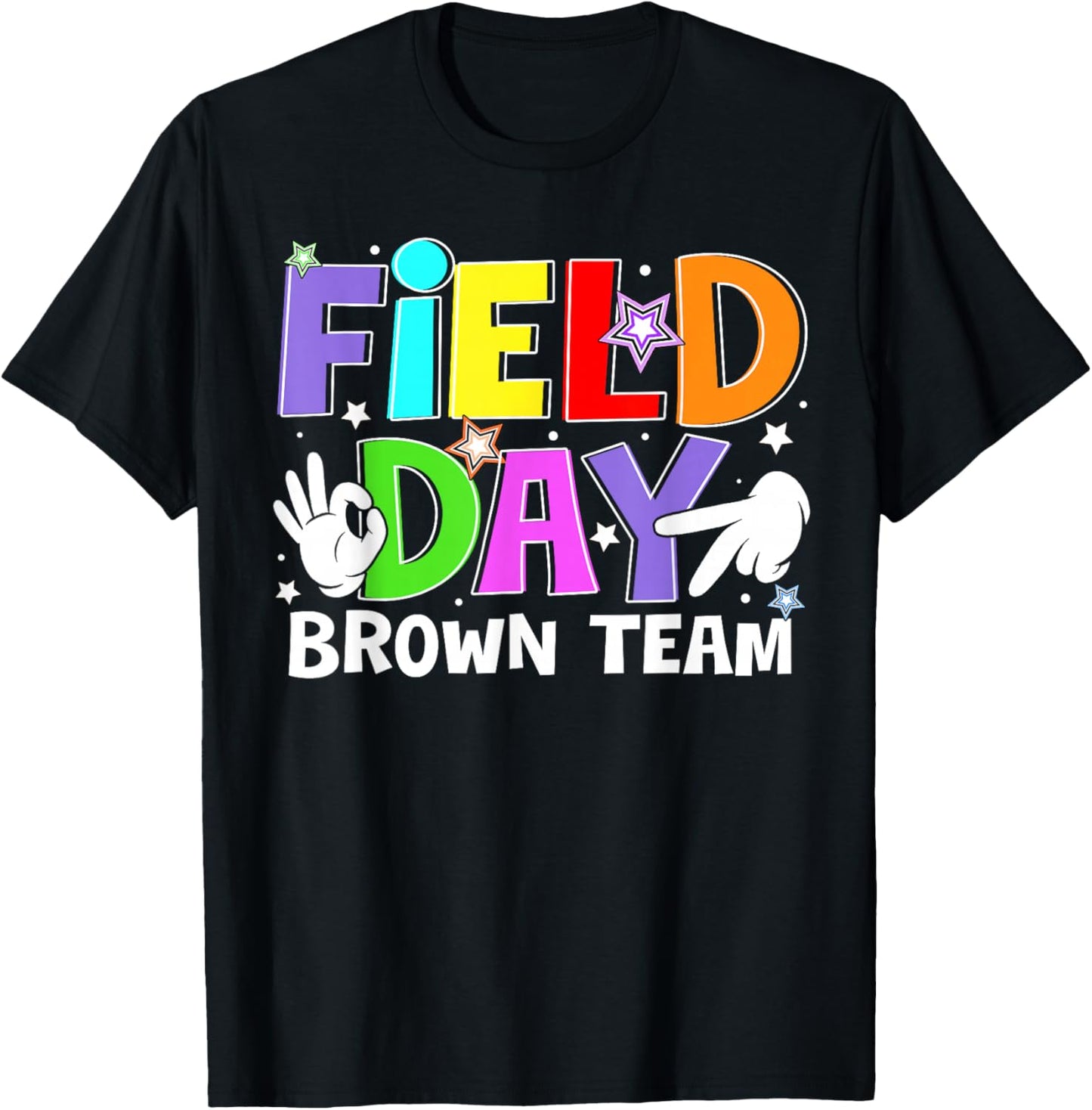 Field Day Brown Team Let The Games Begin Six Seven Meme T-Shirt - T-Shirt | Black
