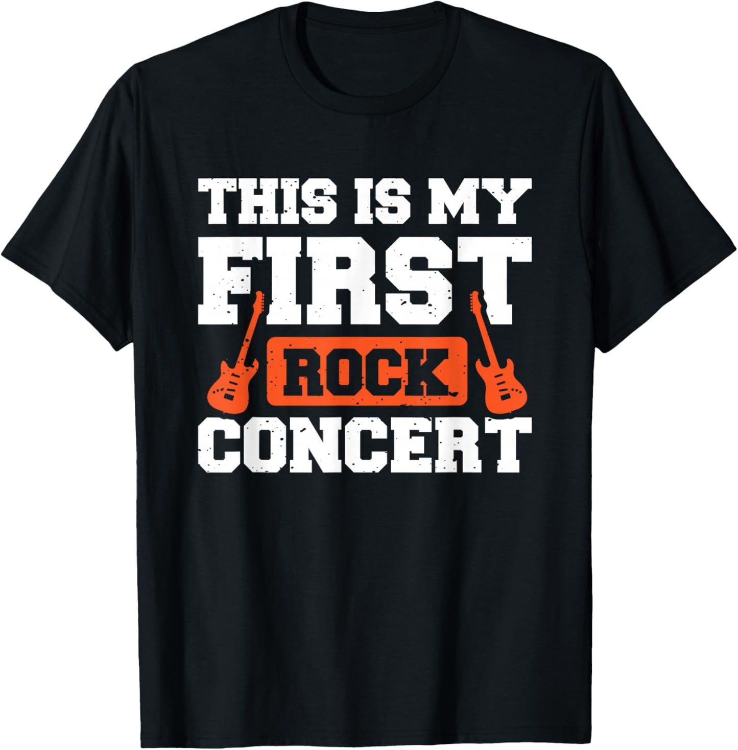 This Is My First Rock Concert T-Shirt - T-Shirt | Black
