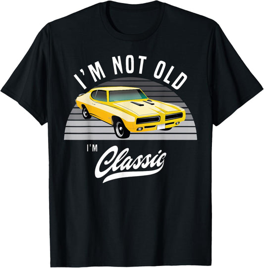 1969 69 GTO Classic Car Old School Muscle Car T-Shirt - T-Shirt | Black