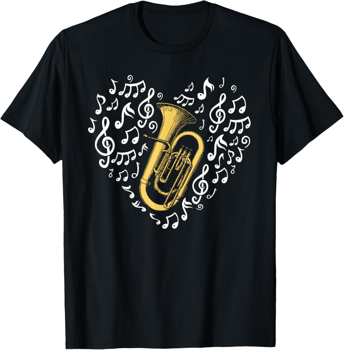 Euphonium Heart T-Shirt - T-Shirt | Black