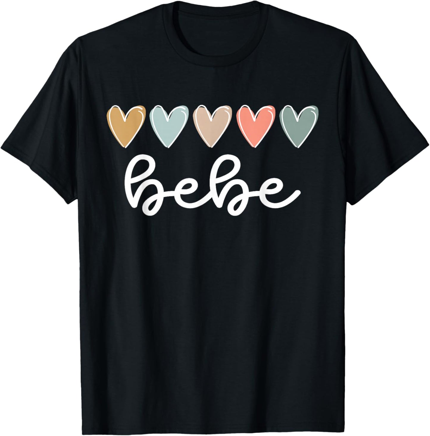Bebe Hearts Bebe Grandma Bebe Grandmother T-Shirt - T-Shirt | Black