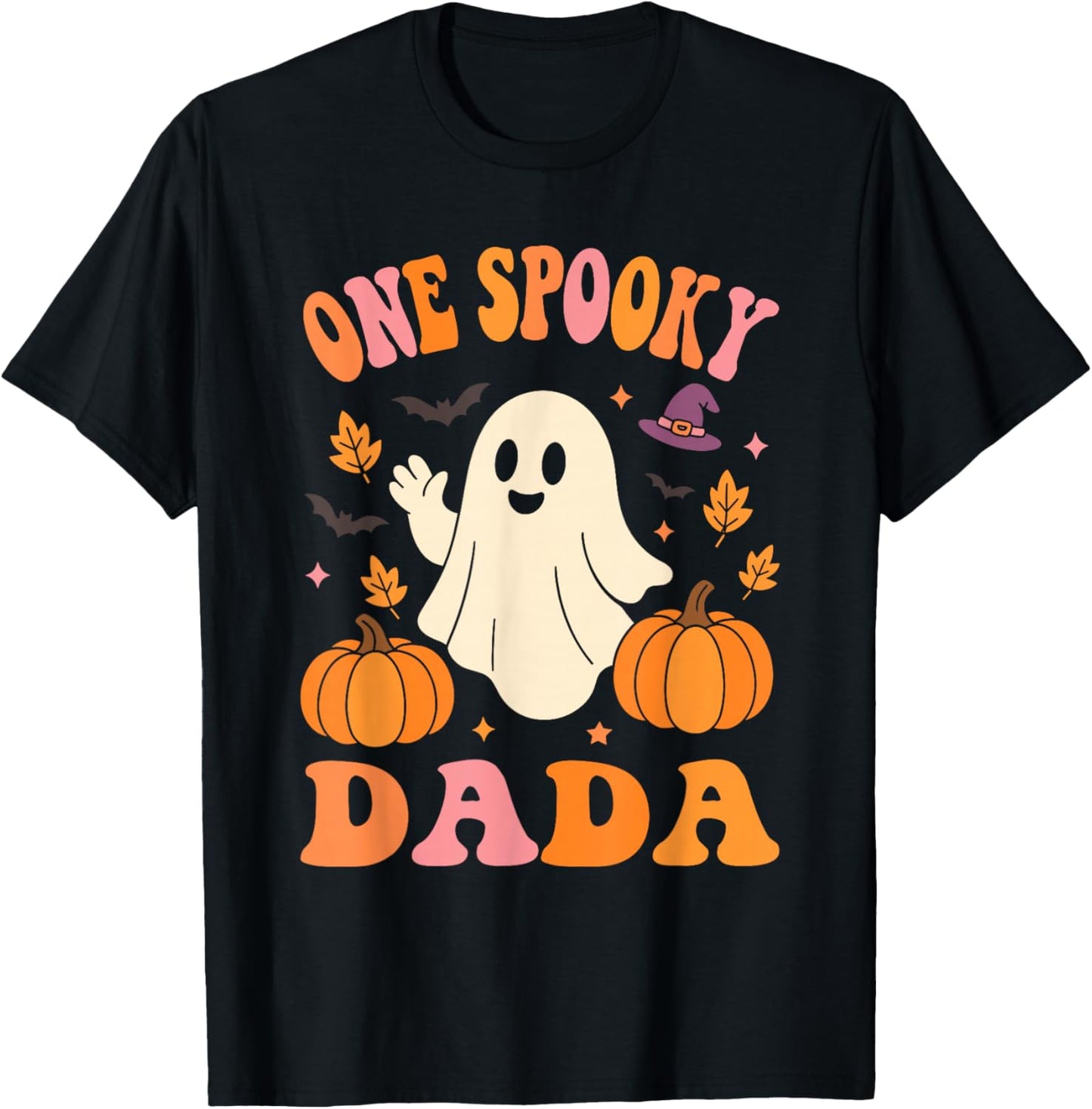 One Spooky Dada Matching Family Halloween Costumes T-Shirt - T-Shirt | Black