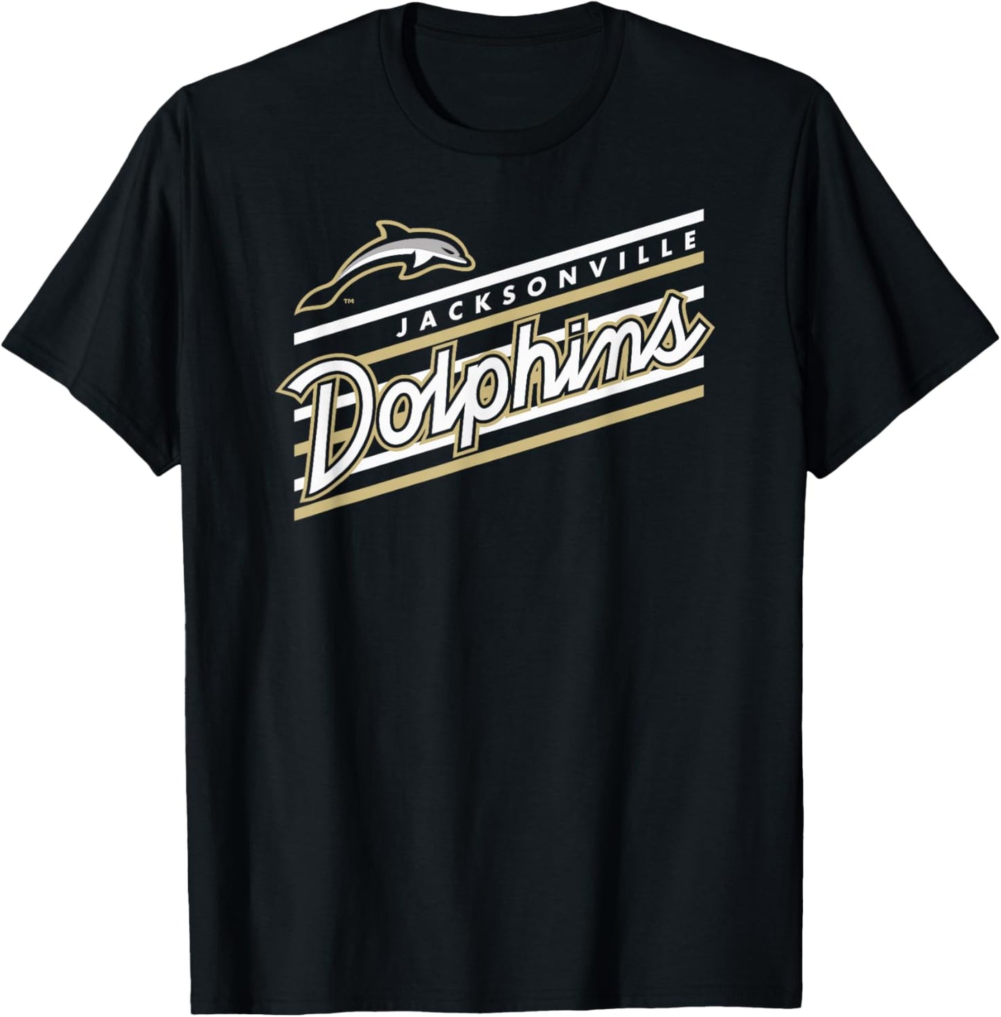 Jacksonville Dolphins Retro Performer Green T-Shirt - T-Shirt | Black