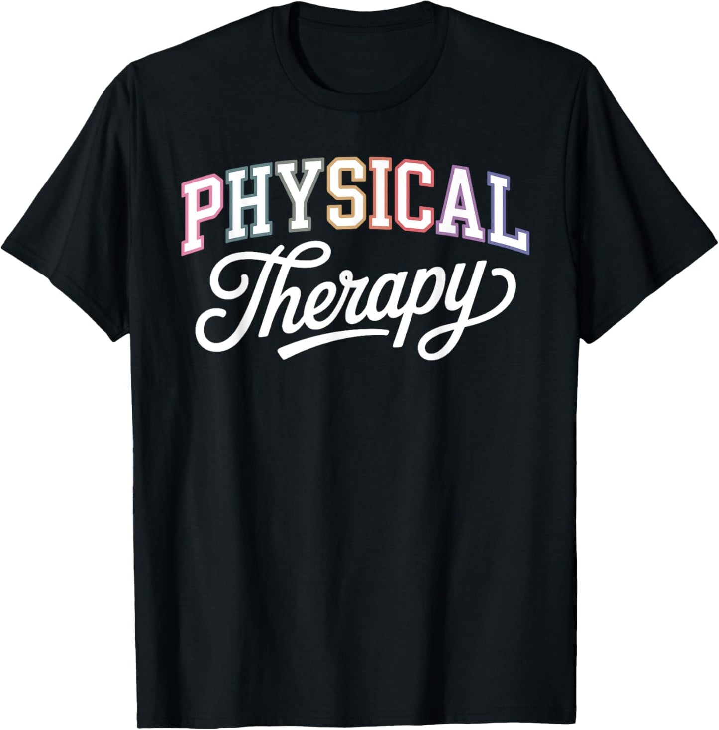 Physical Therapy Art Women PT Physical Therapist T-Shirt - T-Shirt | Black