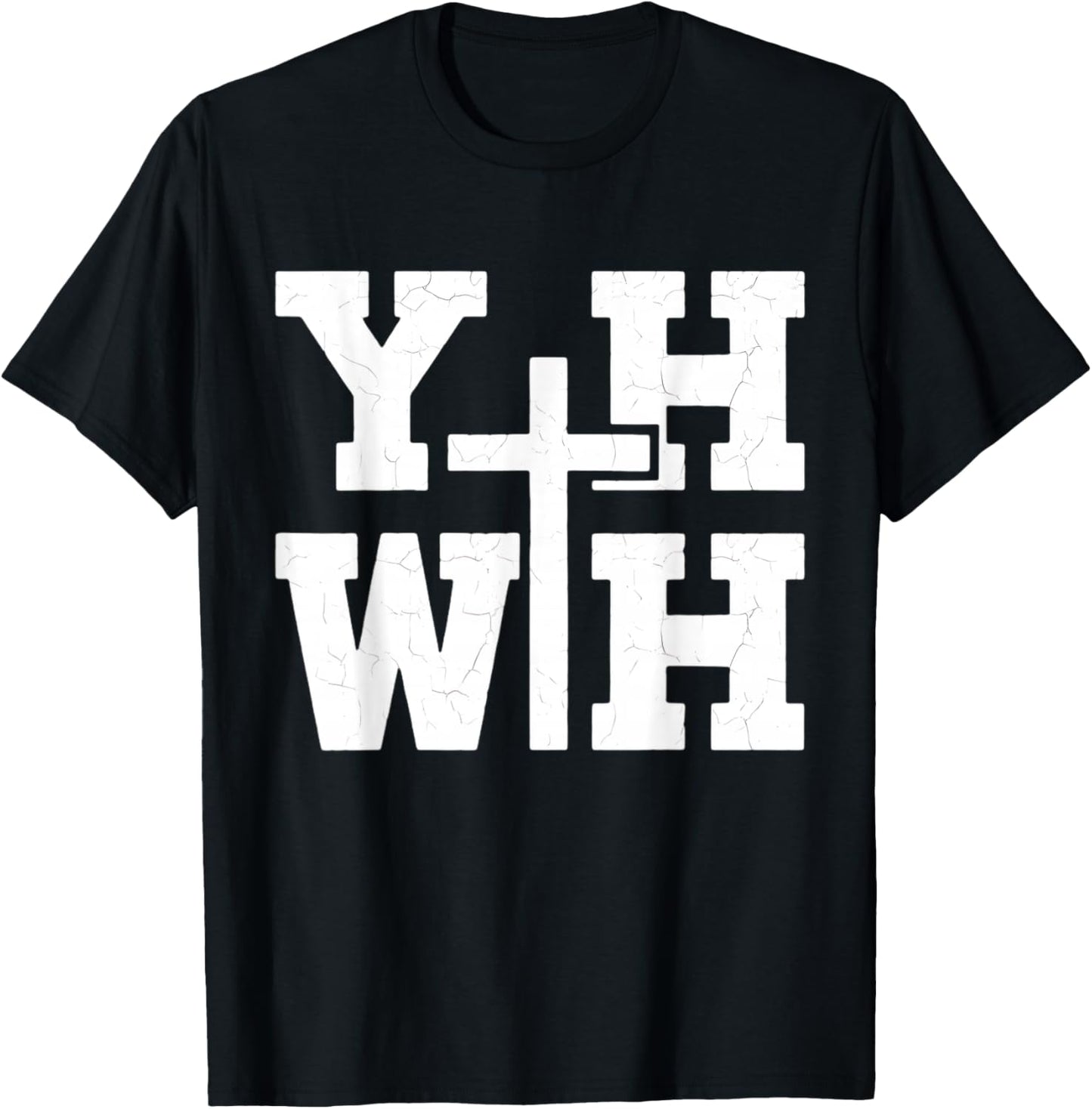 YHWH Christian Faith Religious Believer Jesus Christ T-Shirt - T-Shirt | Black