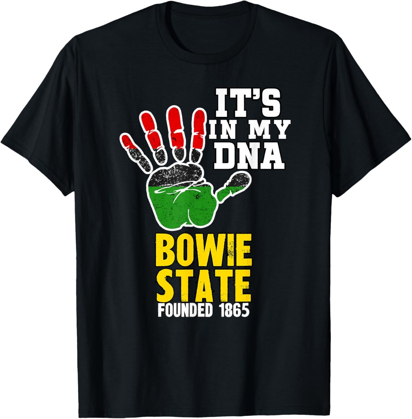 Bowie State, BSU, Souvenir HBC Design T-Shirt - T-Shirt | Black