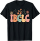 Retro Wildflower IBCLC Breastfeeding Lactation Consultant T-Shirt - T-Shirt | Black