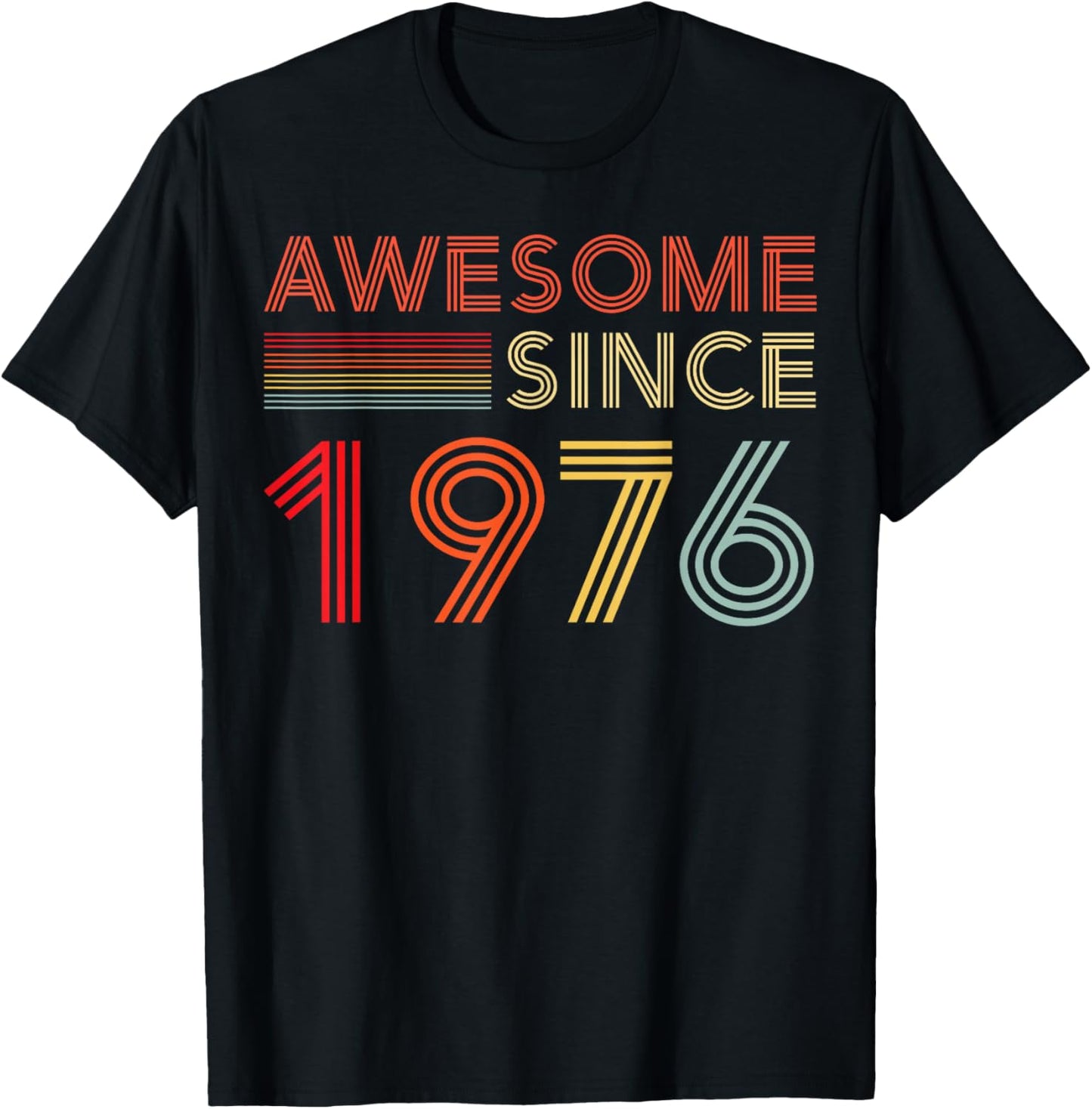 Awesome 50 Birthday Decorations Men 50yr 1976 50th Birthday T-Shirt - T-Shirt | Black