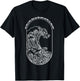 Vintage Wind And Waves Obey Christian Jesus Japanese Wave T-Shirt - T-Shirt | Black