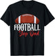 Proud American Football Step Dad Gifts For Father's Day Men T-Shirt - T-Shirt | Black