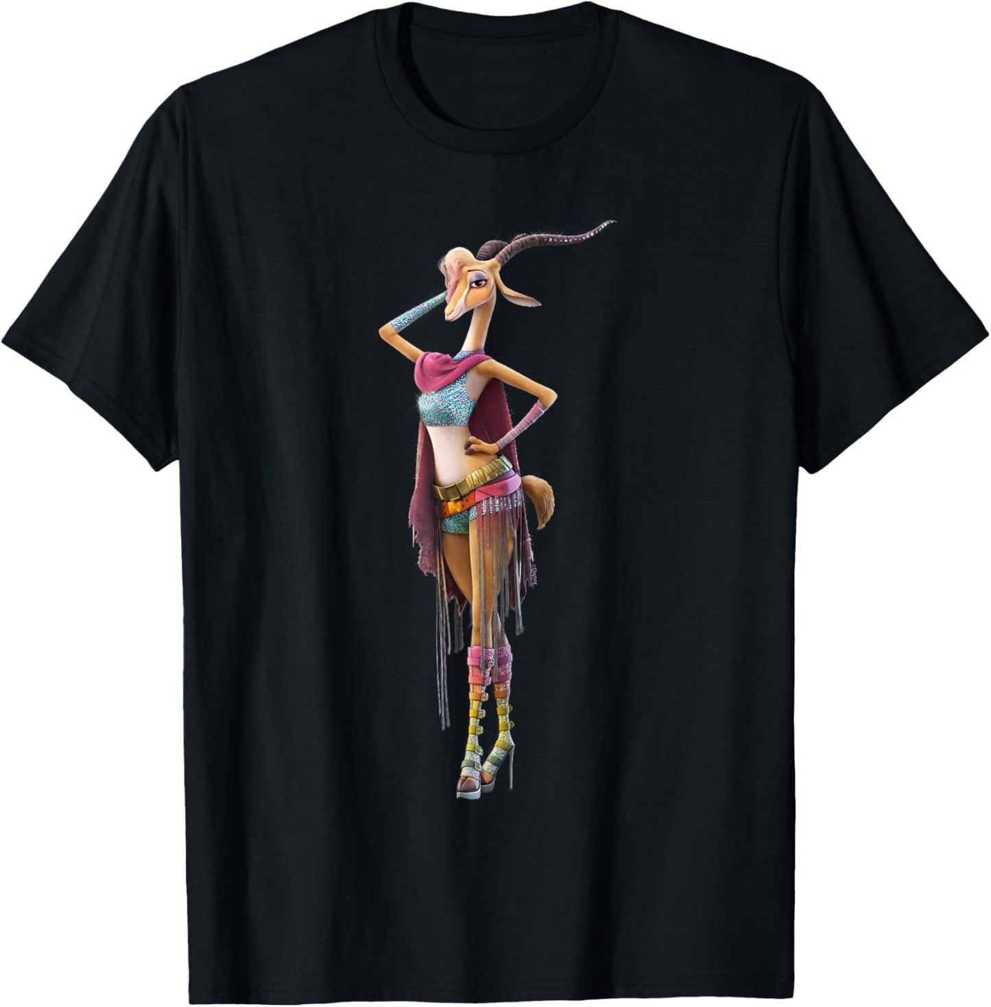 Disney Zootropolis 2 Gazelle Burning Mammal Festival Concert T-Shirt - T-Shirt | Black