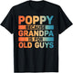 Poppy Design For Grandpa From Grandkids Father's Day Poppy T-Shirt - T-Shirt | Black