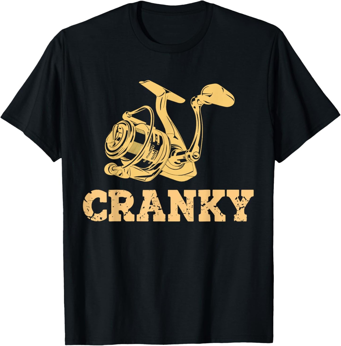 Humor Cranky Fishing Lovers present Idea Women Boys T-Shirt - T-Shirt | Black