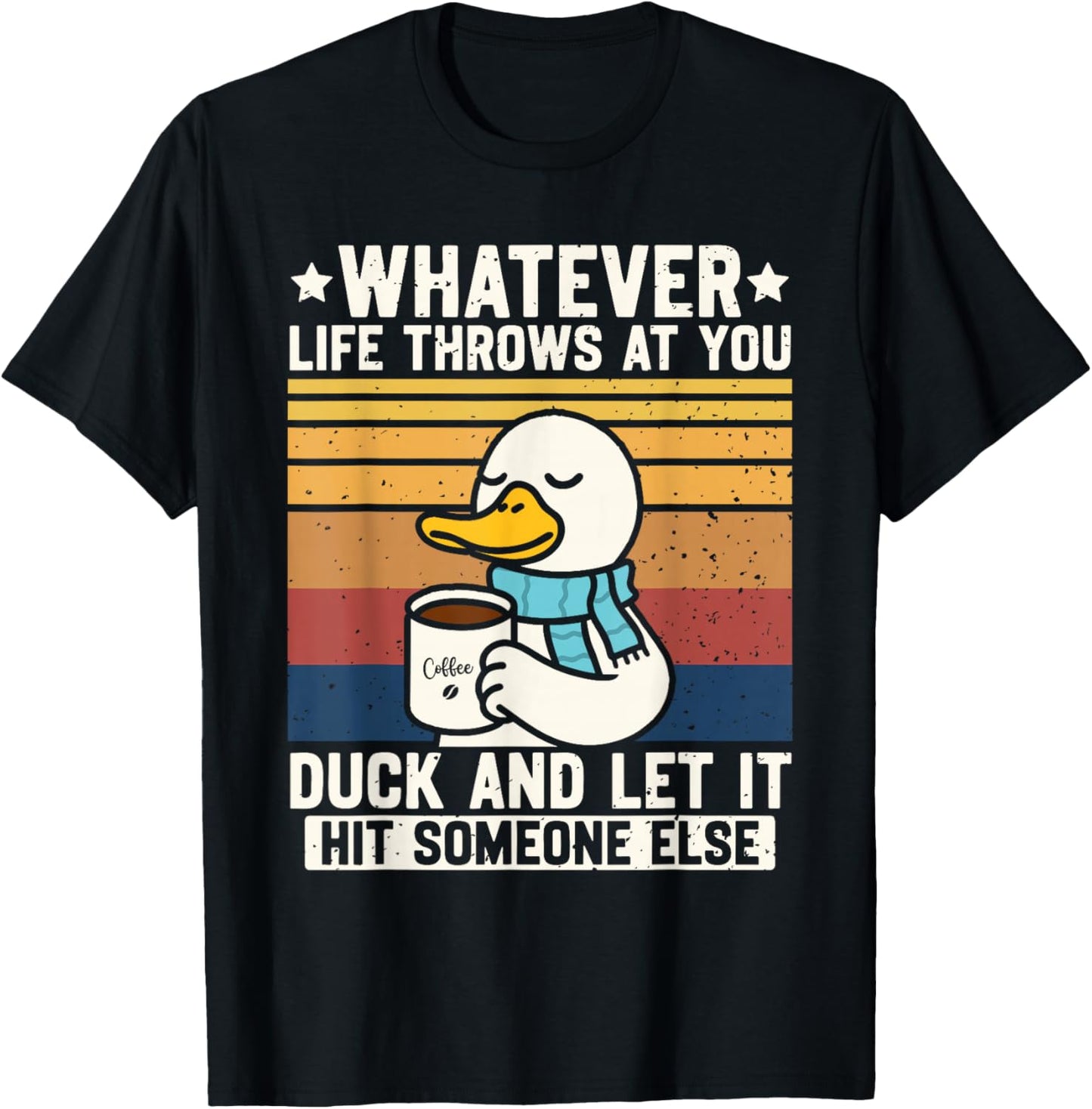 Graphic Women Teens Funny Duck Quotes T-Shirt - T-Shirt | Black