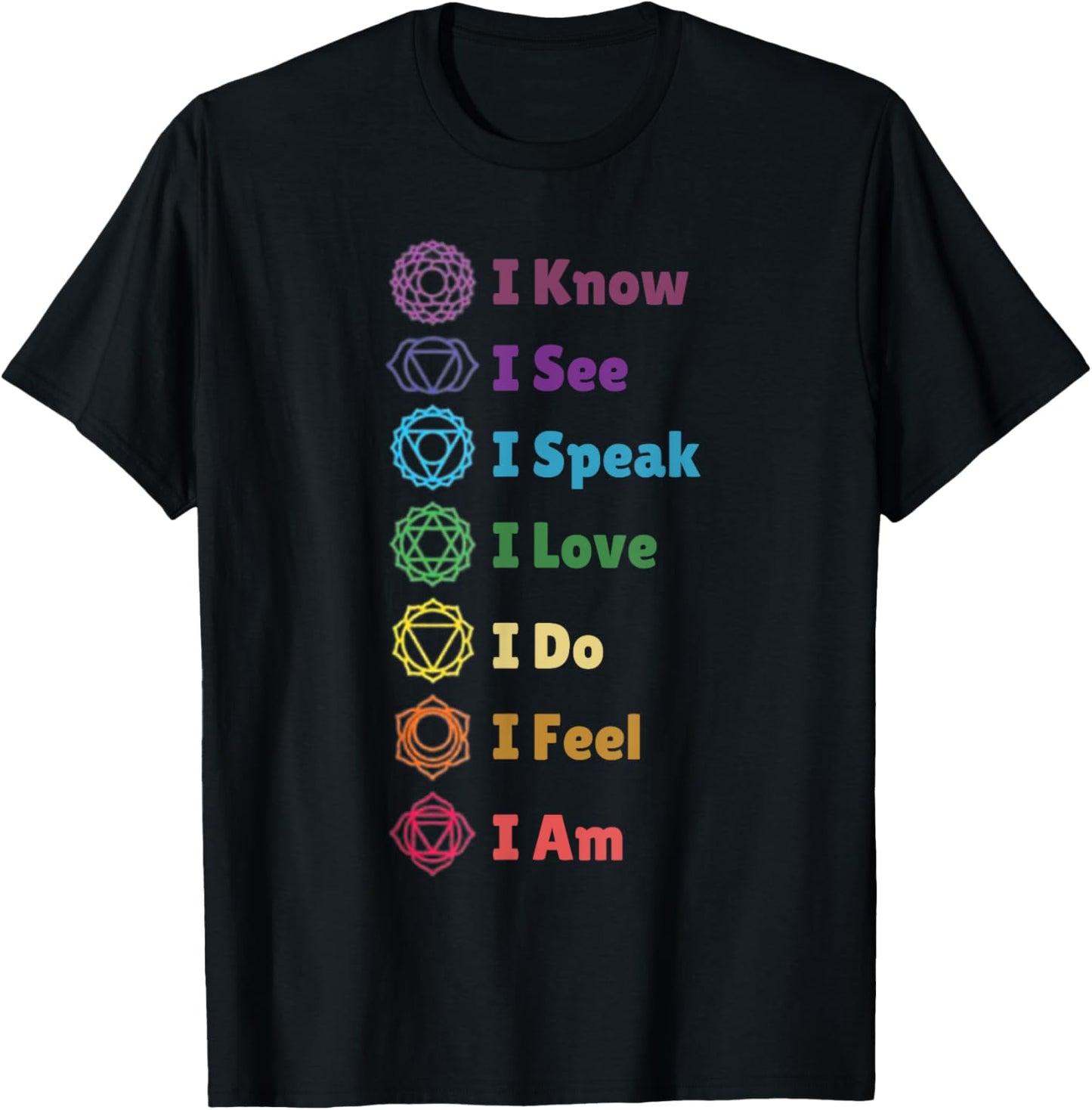 Chakra Alignment, Yoga, Meditation Spiritual T-Shirt - T-Shirt | Black