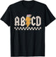 ABCD Back In Class First Day Back To School Teacher Student T-Shirt - T-Shirt | Black