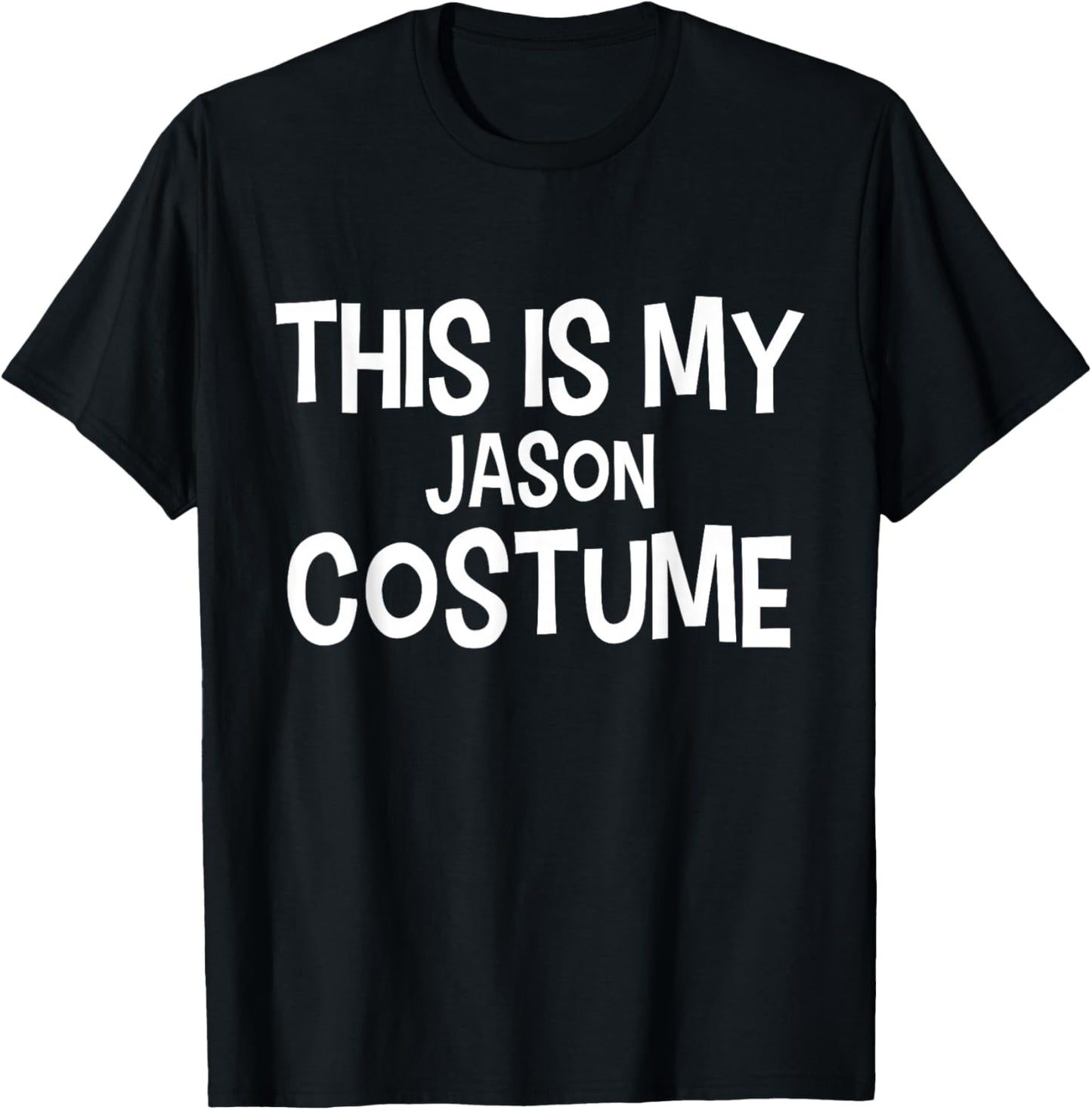 This is My Jason Costume Halloween Simple Costume T-Shirt - T-Shirt | Black