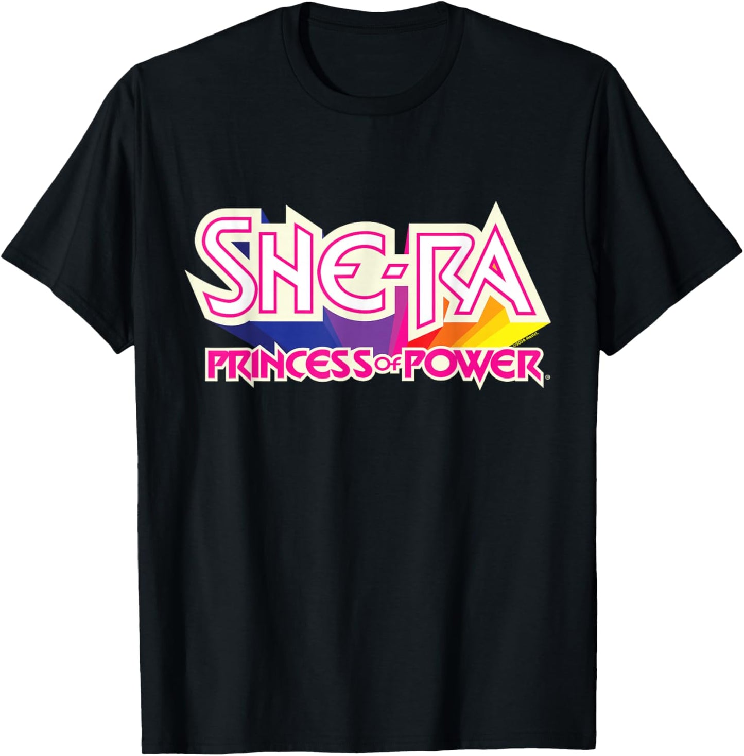 Masters of The Universe She-Ra Princess of Power Logo T-Shirt - T-Shirt | Black