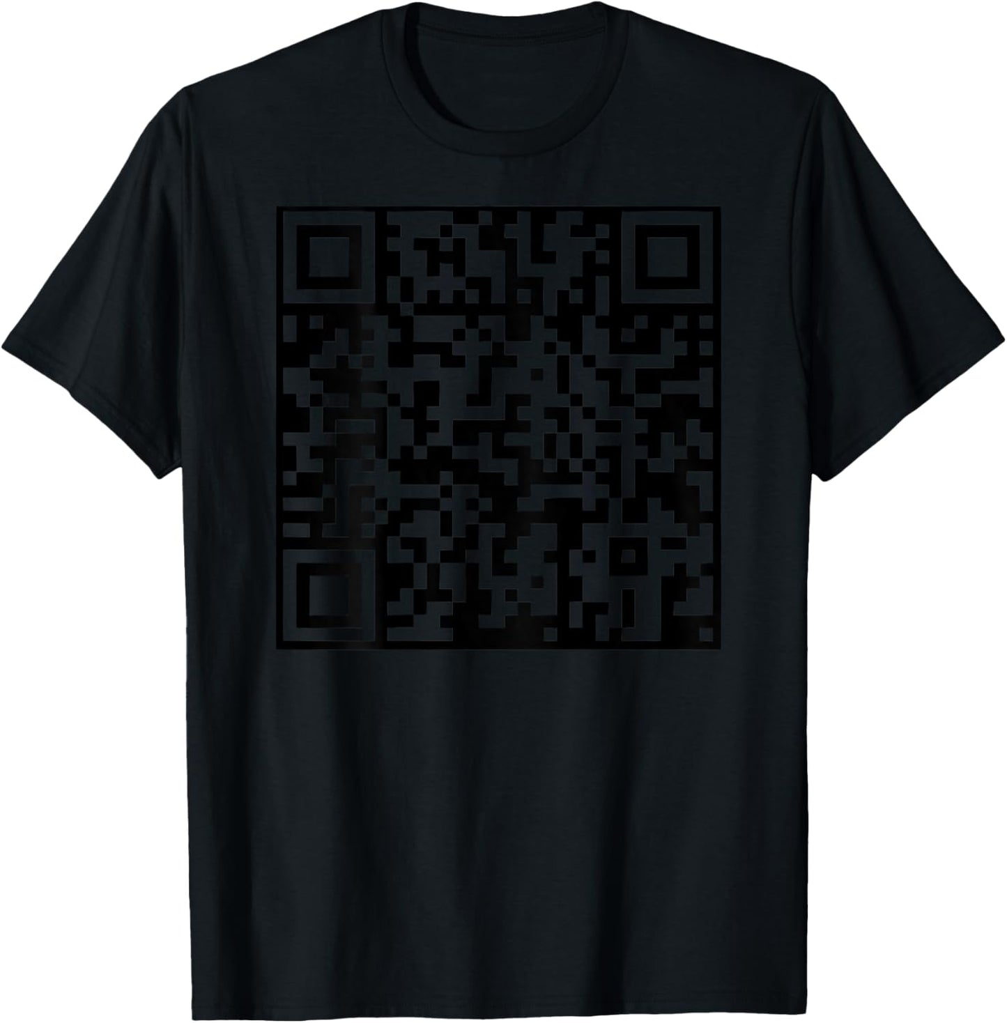 Funny QR President Trump Dance Code (on Back) T-Shirt - T-Shirt | Black