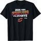 NBA Official 2026 Playoffs Cleveland Cavaliers Next Level T-Shirt - T-Shirt | Black