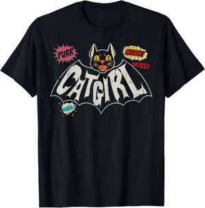 The Catgirl Vintage T-Shirt - T-Shirt | Black