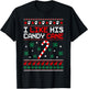 Merry Xmas Funny Couples Christmas Matching I Like His Candy Cane Black -Adults Small T-Shirt - T-Shirt | Black