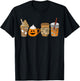 Pumpkin Spice Latte Coffee Fall Pumpkin Spice Thanksgiving T-Shirt - T-Shirt | Black