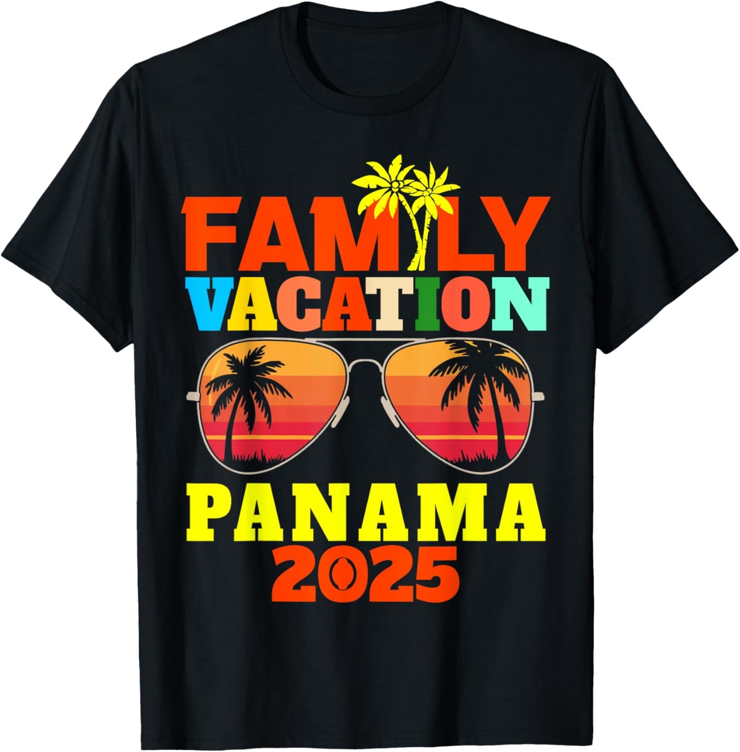 Panama Vacation Family Vacation 2025 Family Trip Matching T-Shirt - T-Shirt | Black