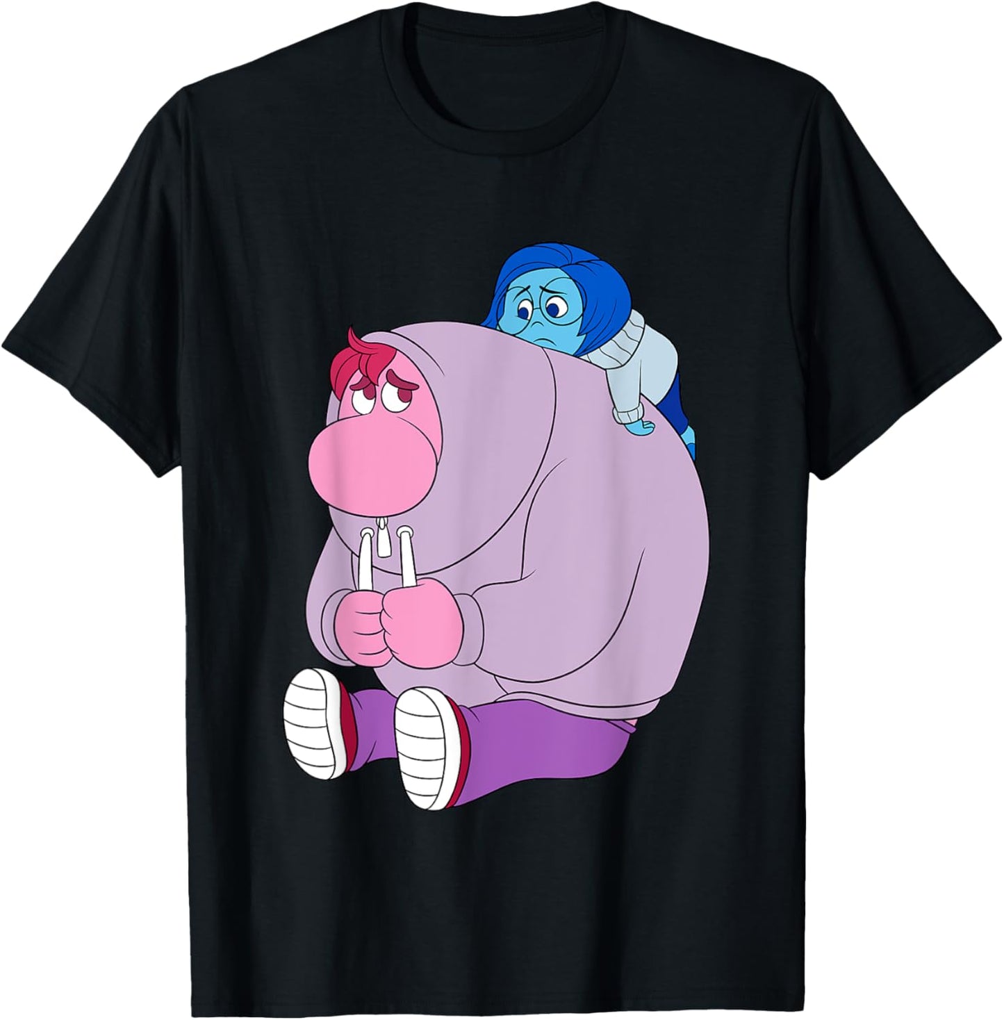 Disney Pixar Inside Out 2 Cute Sadness Embarrassment Poster T-Shirt - T-Shirt | Black