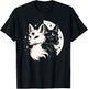 Fox Foxes Night Moon Day Sun Stars Spirit Celestial Moon Alt T-Shirt - T-Shirt | Black
