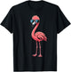 Cool Retro Flamingo in Sunglasses Funny Flamingo T-Shirt - T-Shirt | Black