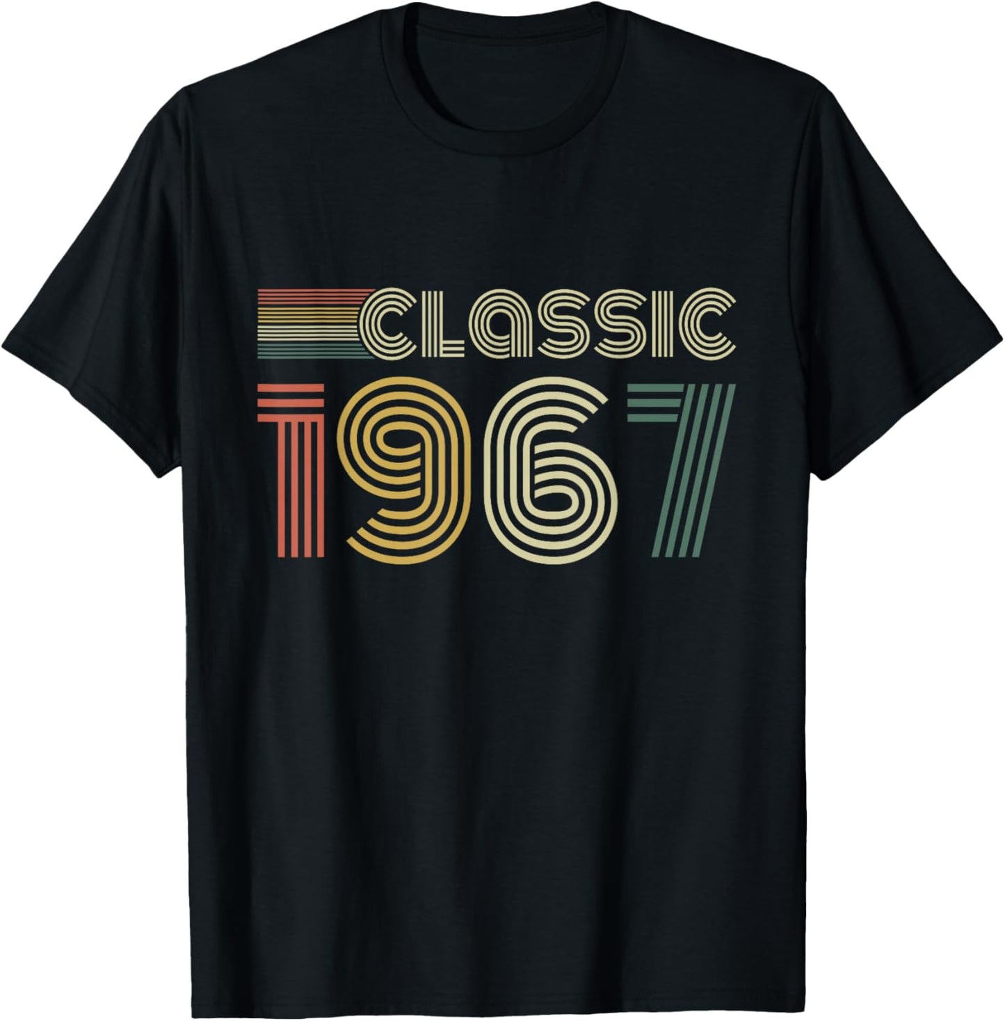 Classic 1967 Birthday Men and Women T-Shirt - T-Shirt | Black