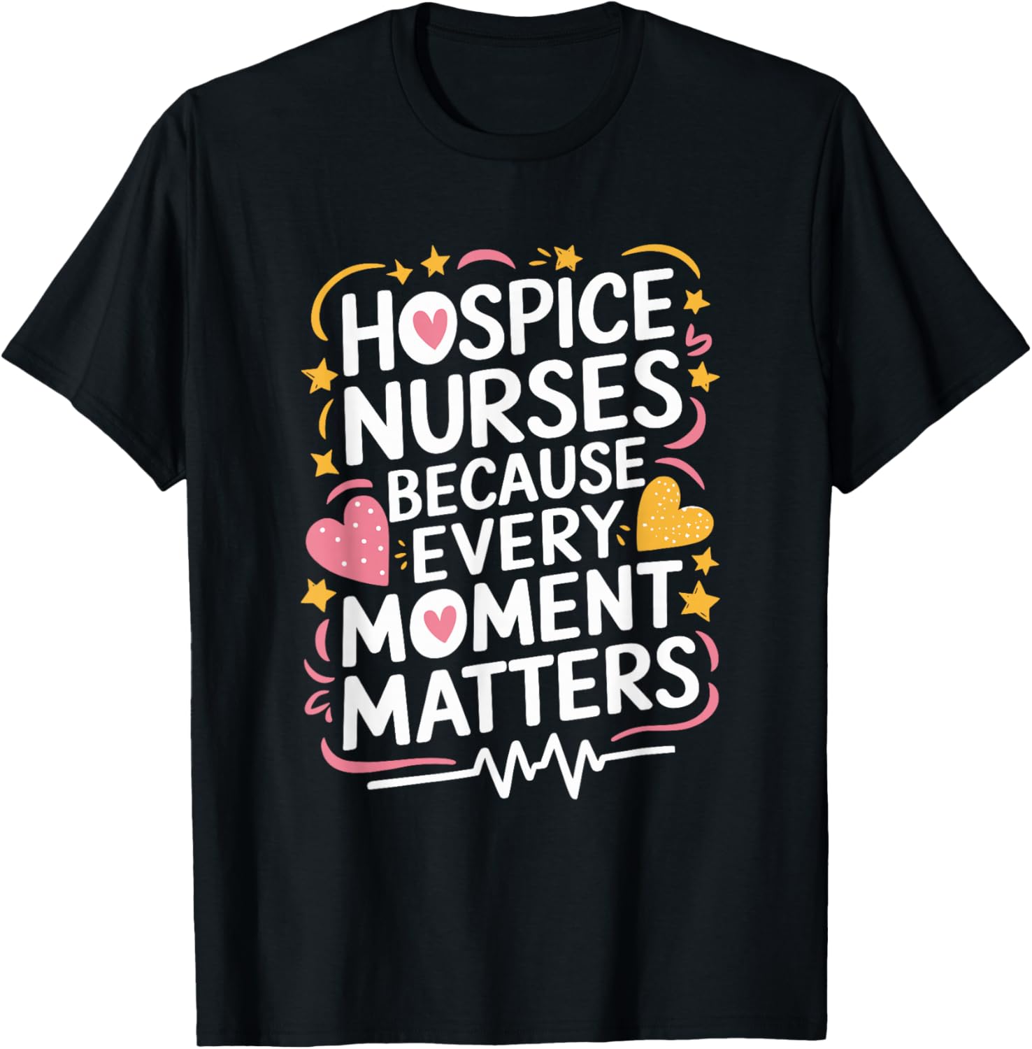 Hospice Nursing Design Hospice Nurse Palliative Nurse T-Shirt - T-Shirt | Black