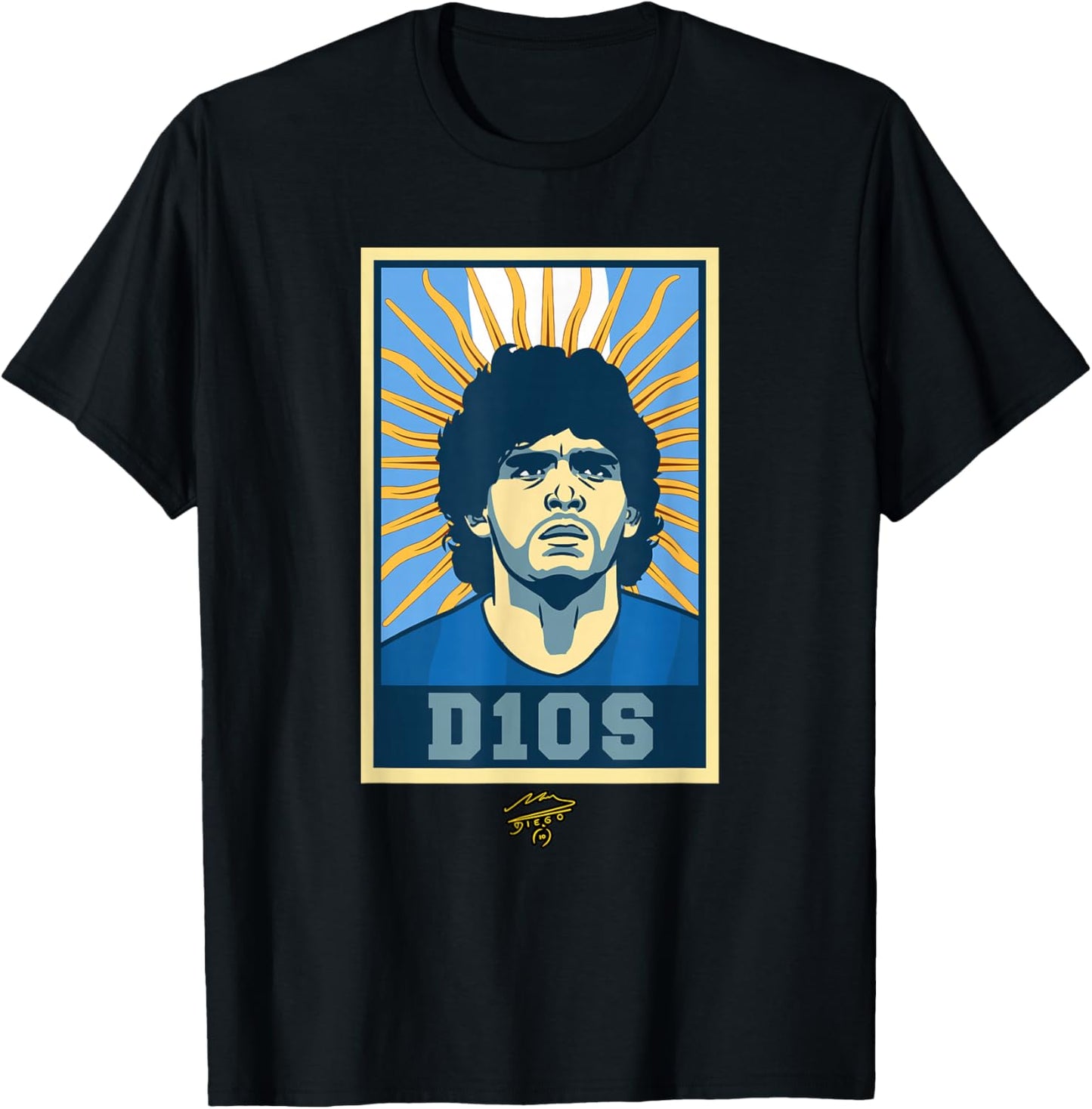 Maradona D10S T-Shirt - T-Shirt | Black
