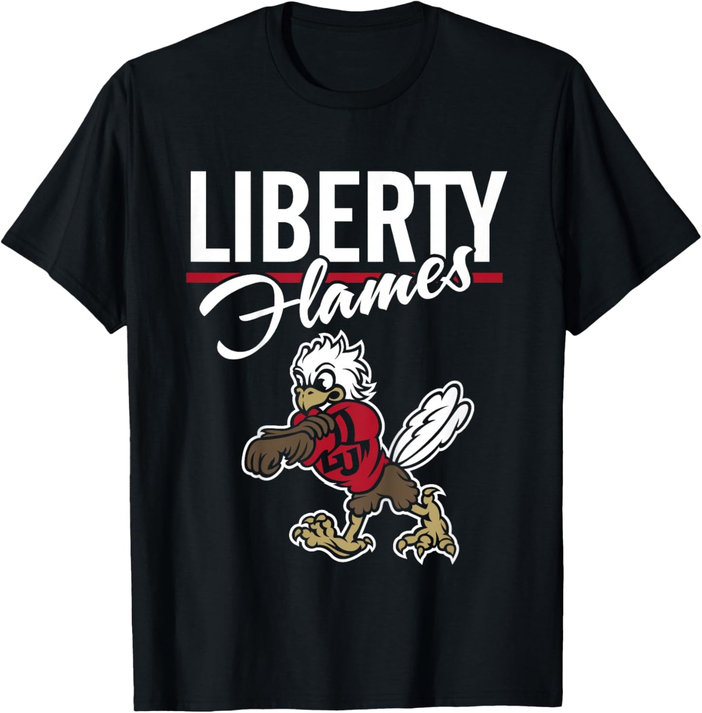 Kids Liberty Flames Kid's Mascot Navy Officially Licensed T-Shirt - T-Shirt | Black