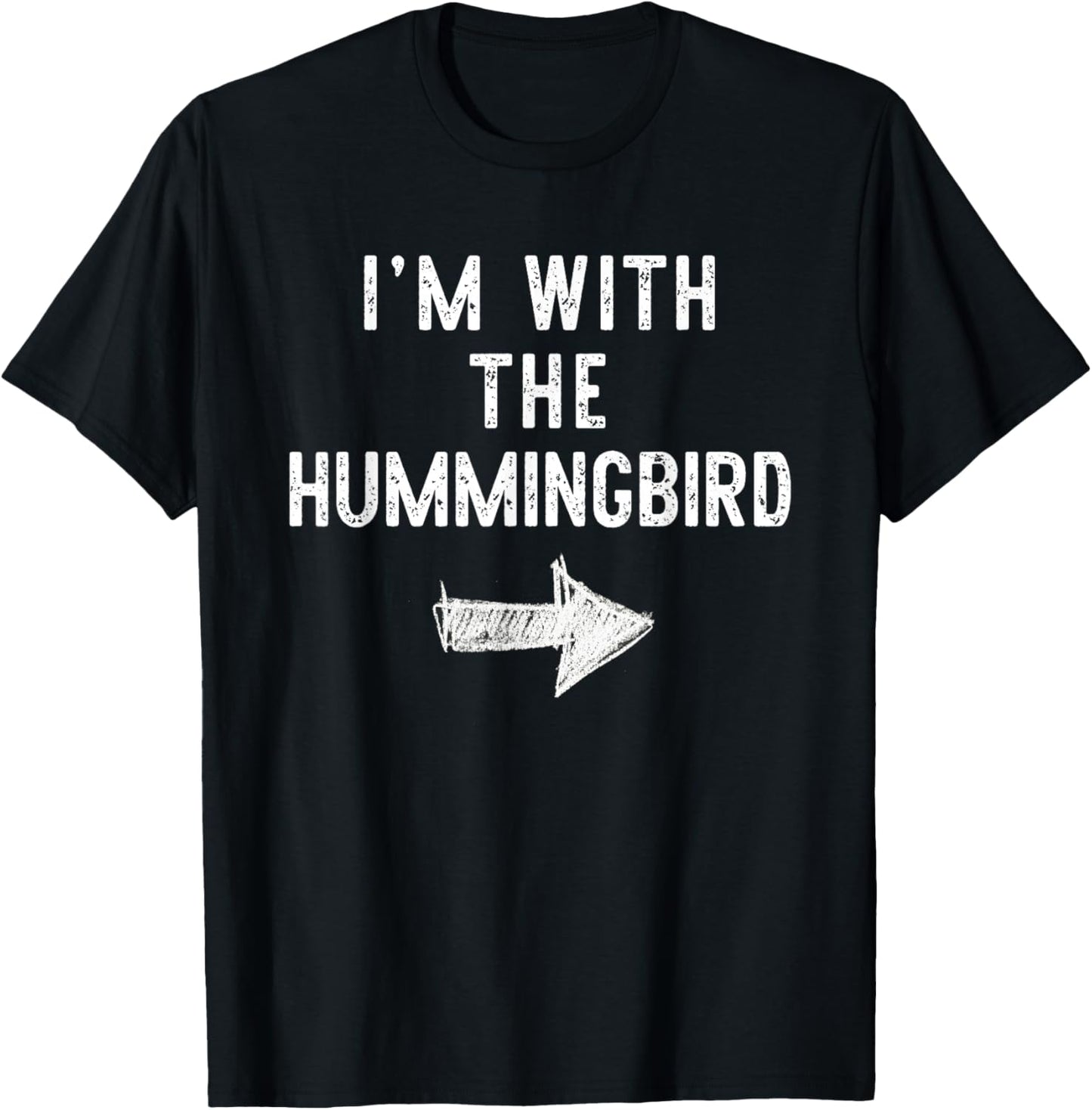 I'm With Hummingbird Costume Couple Halloween Humming-Bird T-Shirt - T-Shirt | Black
