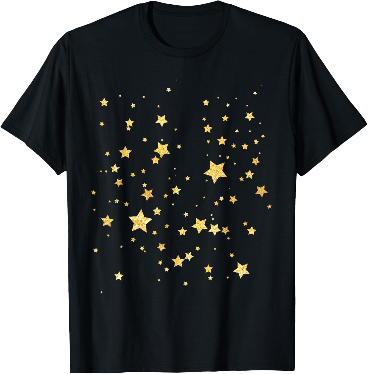 Vintage Star - Stars Pattern T-Shirt - T-Shirt | Black