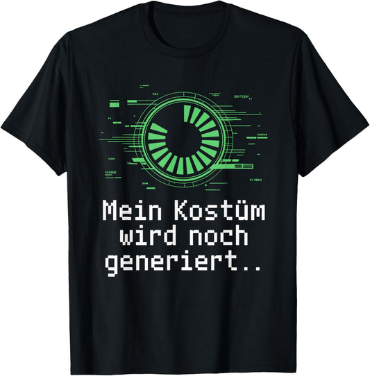 Costume Will Still Generate Carnival Fancy Dress Costume Replacement T-Shirt - T-Shirt | Black