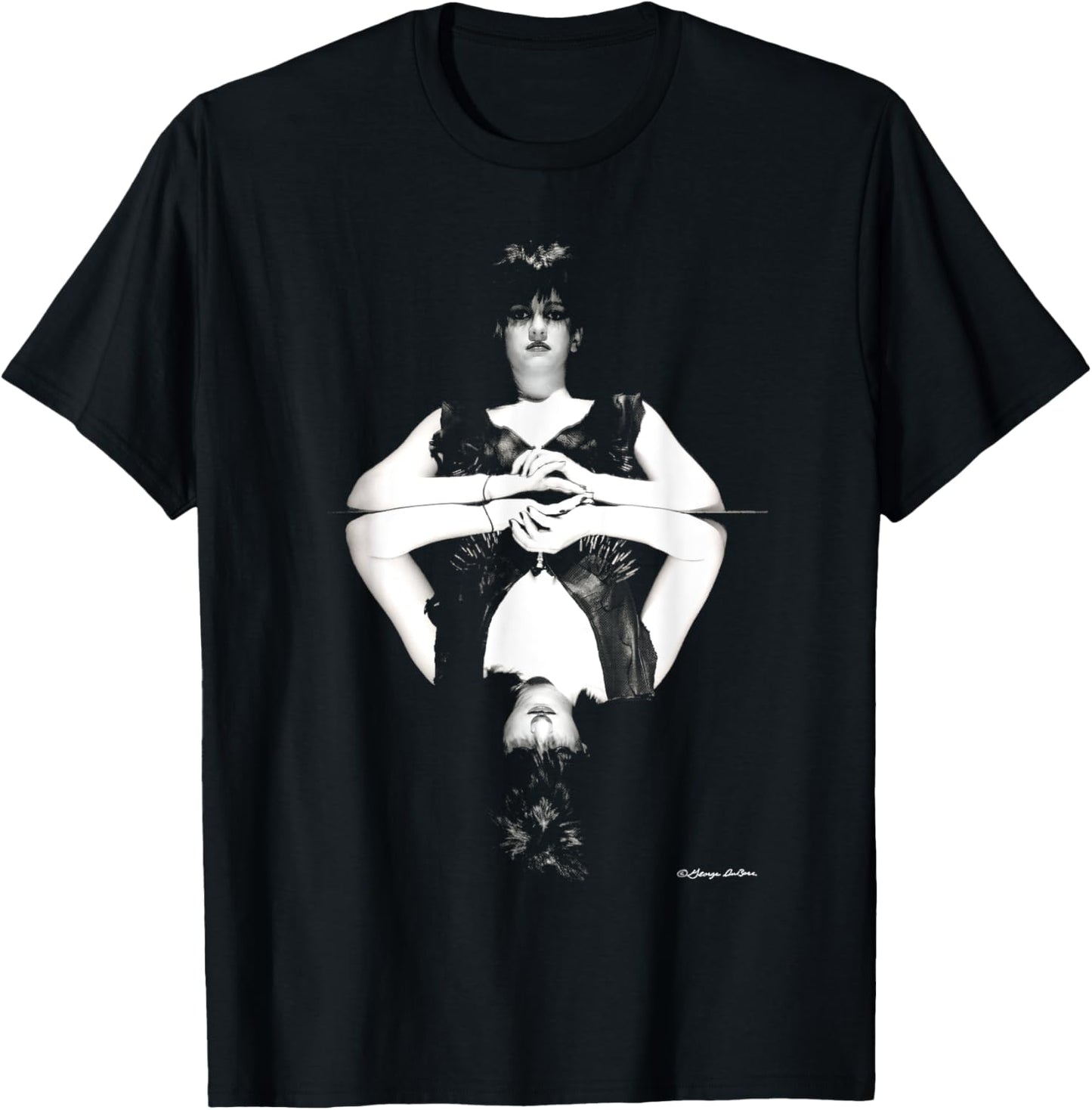 Lydia Lunch Queen Of Siam Outtake B&W By George DuBose T-Shirt - T-Shirt | Black