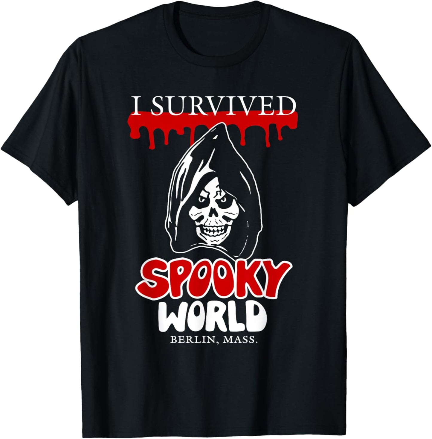 I Survived Spooky World funny design T-Shirt - T-Shirt | Black