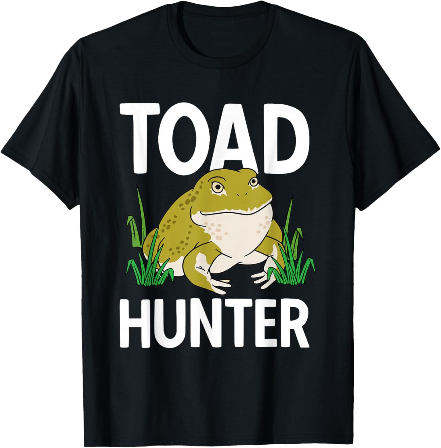 Children's Frog Catcher Toad Frog Hunter Frog T-Shirt - T-Shirt | Black
