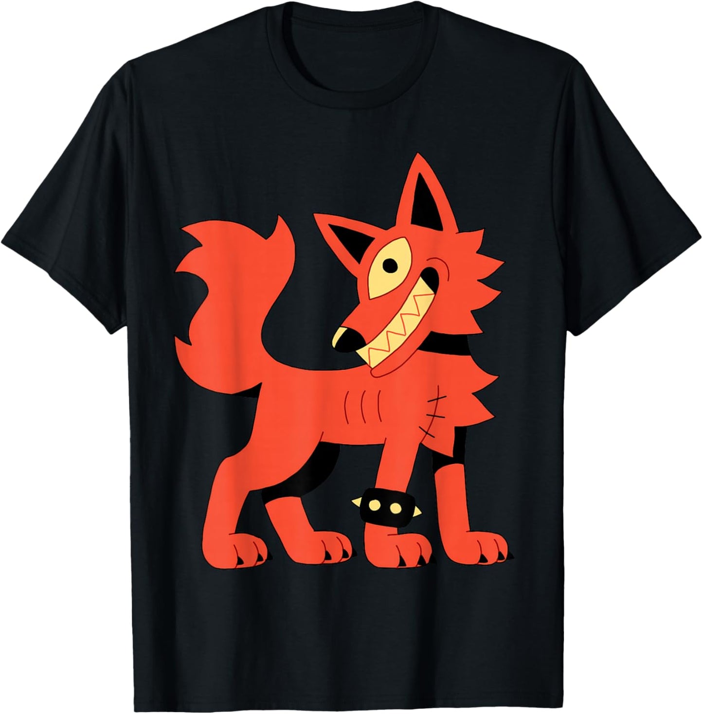 Eddie the One Eyed Wolf T-Shirt - T-Shirt | Black