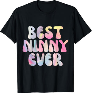 Best Ninny Ever Funny Graphic T-Shirt - T-Shirt | Black