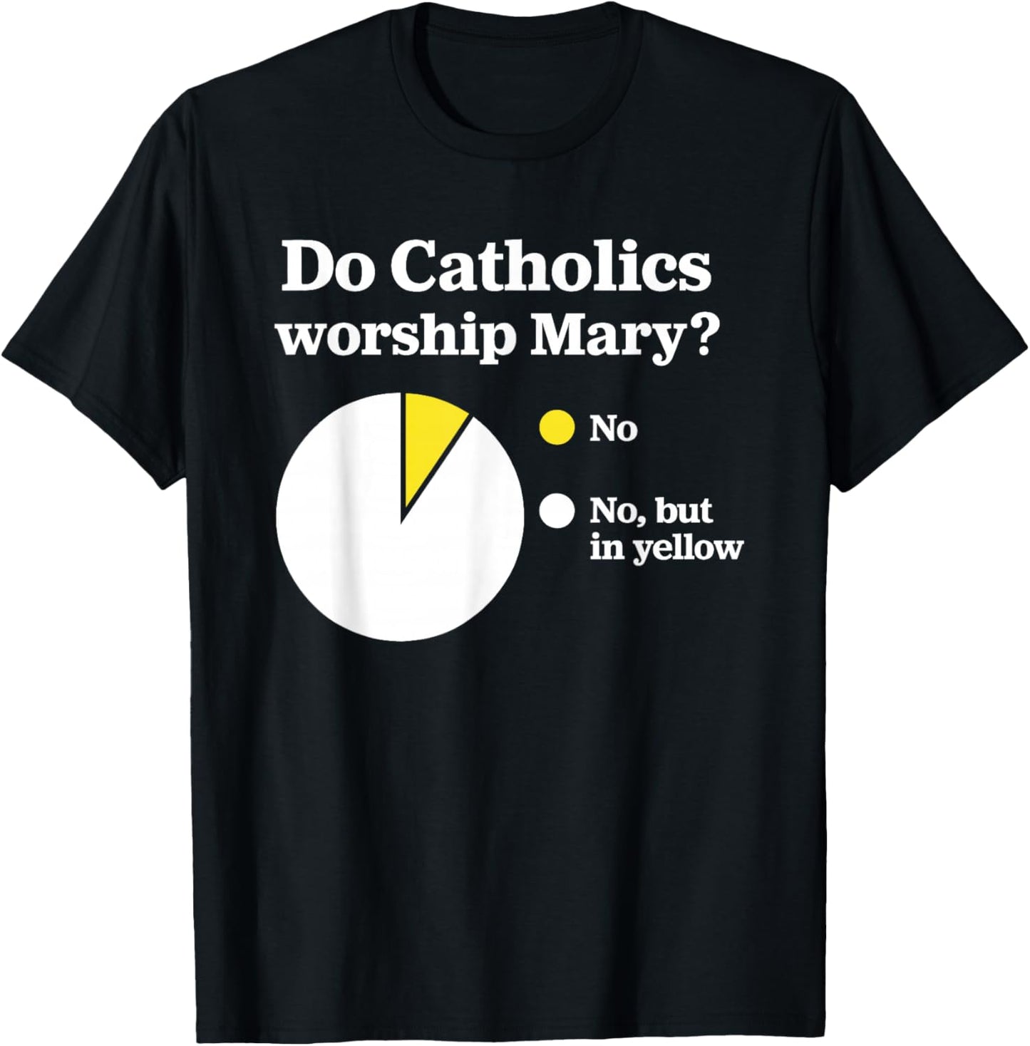 Do Catholics Worship Mary T-Shirt - T-Shirt | Black