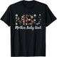 Retro Floral Mother Baby Unit MBU Nurse Appreciation T-Shirt - T-Shirt | Black