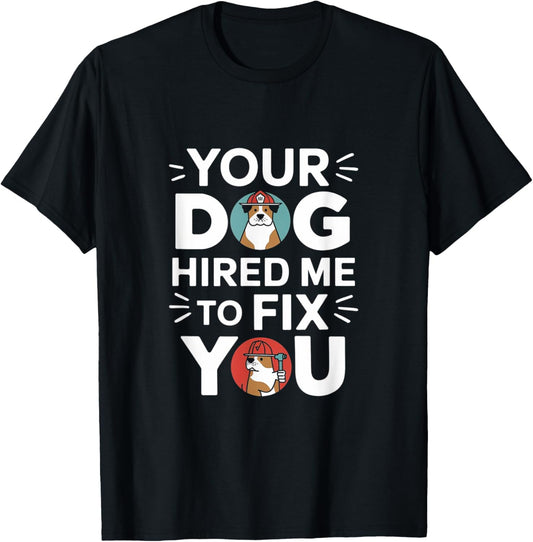 Funny Dog Trainer T-Shirt - T-Shirt | Black