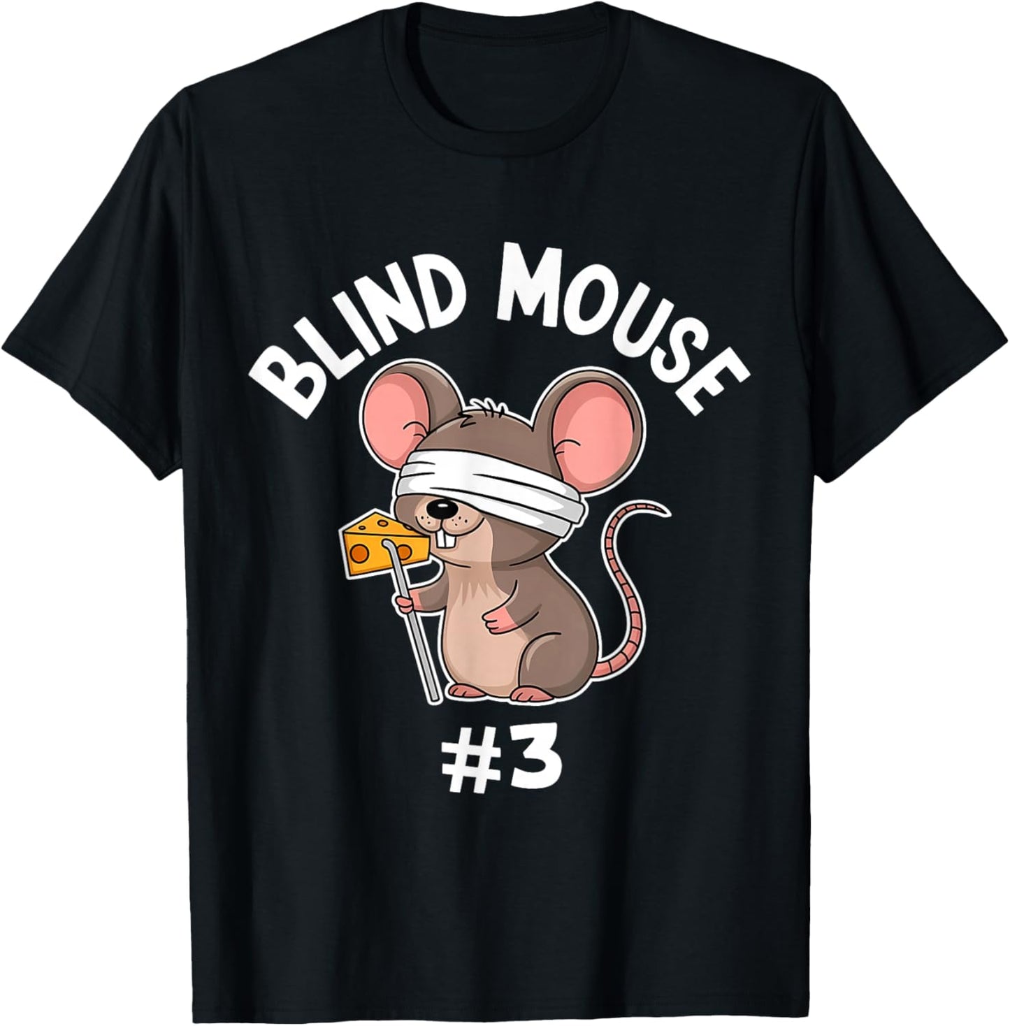 Three Blind Mice Costume Mouse #3 Matching Group T-Shirt - T-Shirt | Black
