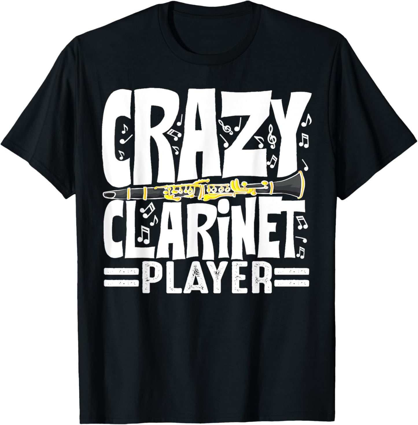 Funny Clarinet Player Art Women Clarinetist Clarinet T-Shirt - T-Shirt | Black