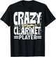 Funny Clarinet Player Art Women Clarinetist Clarinet T-Shirt - T-Shirt | Black