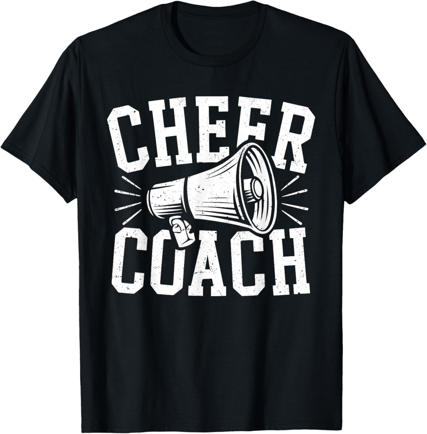 Cheer Coach Shirt Cheerleading Men Women Cheerleader Coach T-Shirt - T-Shirt | Black
